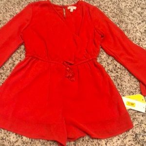 GB Girls Red/Orange Romper Size Large